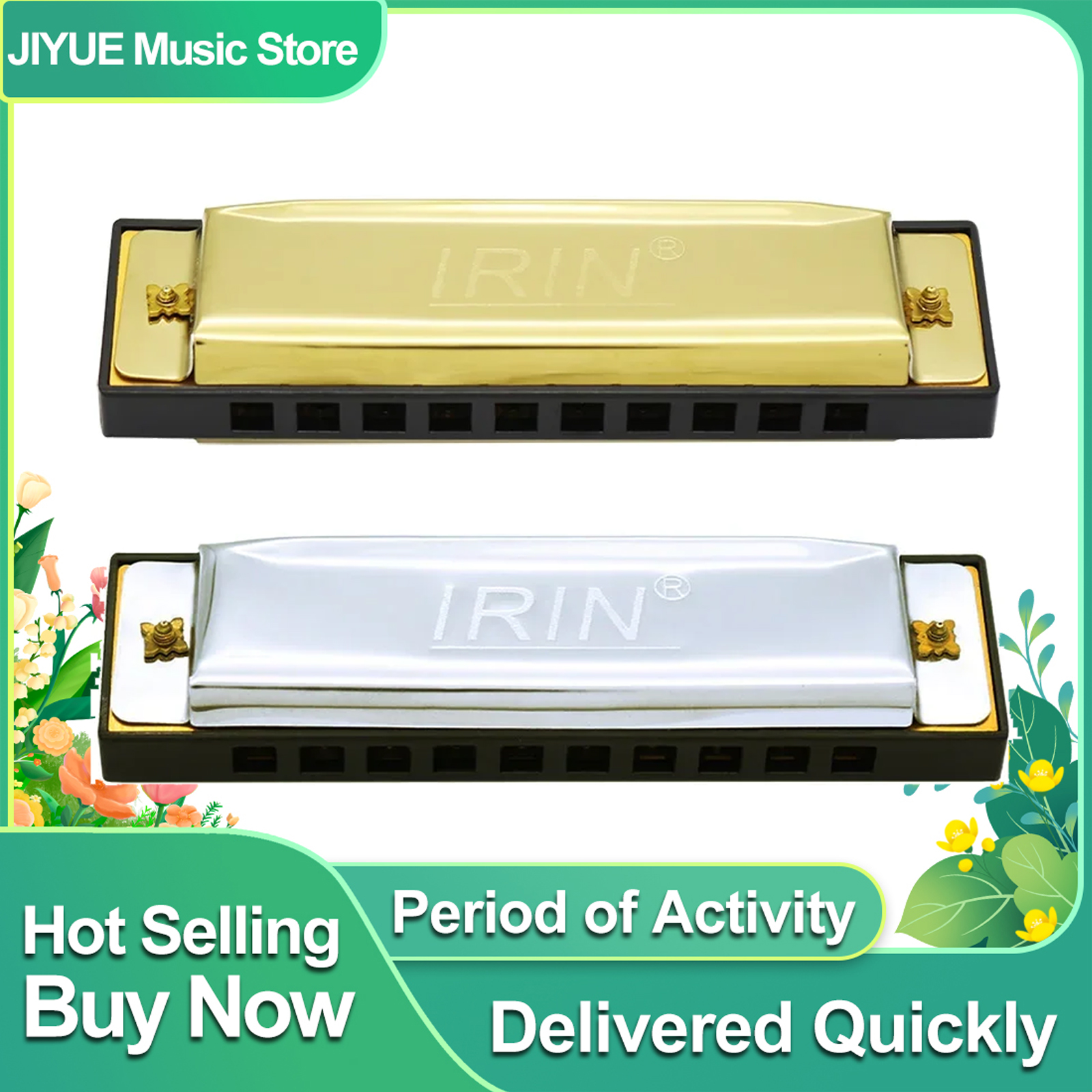 Musical Instruments Names - IRIN Harmonica 10 Hole 20 Tones
