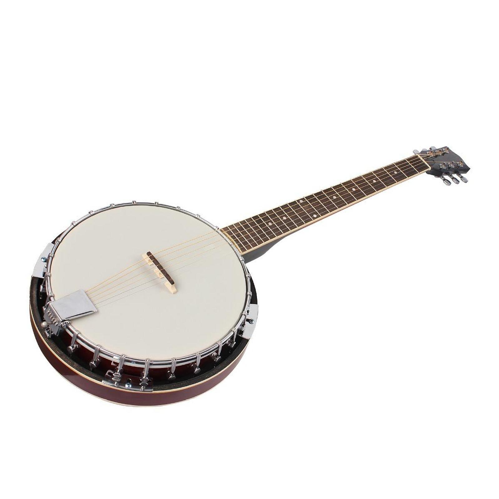 Musical Instrument Banjo - Handcrafted Banjo Instrument 36.61inch Sapele Wood