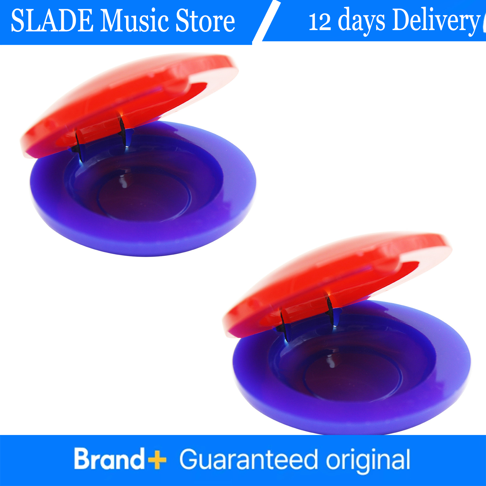Musical Instrument For Toddlers - 2Pcs Plastic Finger Castanets for Toddler