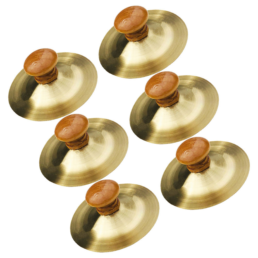 Musical Instrument Percussion - 6Pcs Kids Finger Cymbals Childsafe Metal