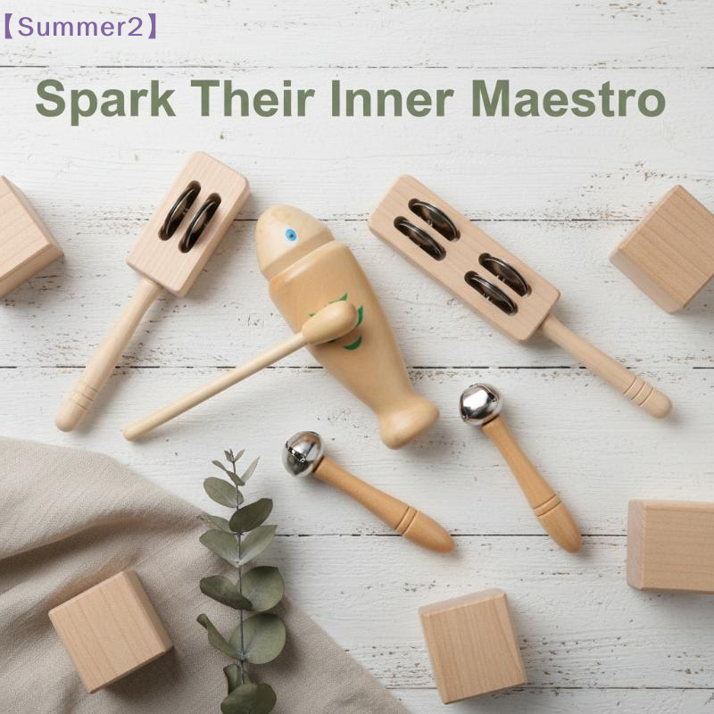 Musical Instrument For Toddlers - Wooden Orff Percussion Instruments Toy For