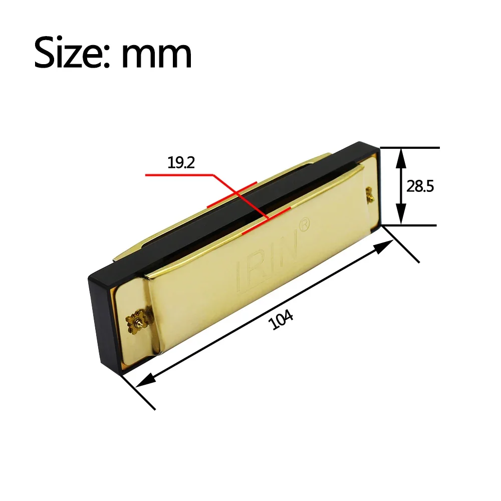IRIN Harmonica 10 Hole 20 Tone - مراجعة Musical Instruments Names وسعره