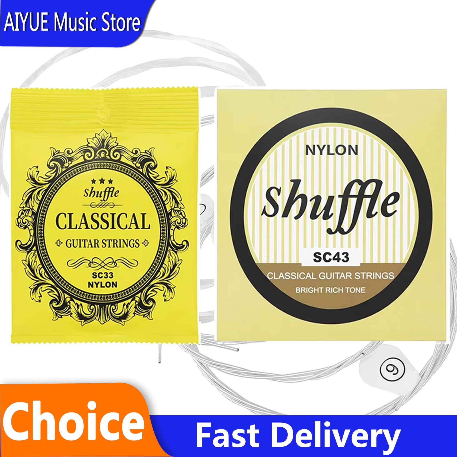 Shuffle Classical Guitar Strin - مراجعة Classical Guitar Nylon وسعره