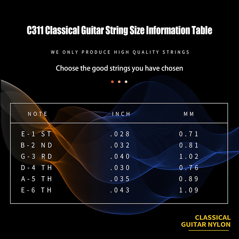 Classical Guitar Strings C311  - مراجعة Classical Guitar Nylon وسعره