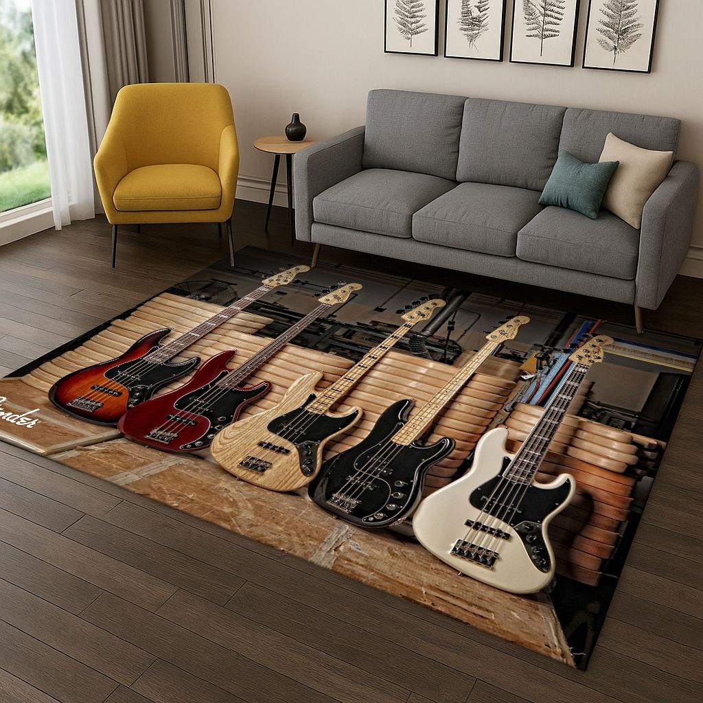 3D Fender Guitar Bass Instrume - مراجعة Musical Instrument Logo وسعره