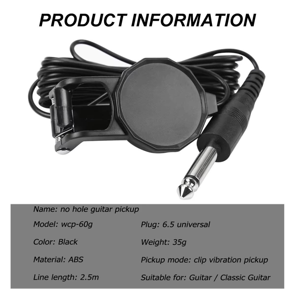 Audio Jack Clip On Pickup/2.5  - مراجعة Musical Instrument In English وسعره