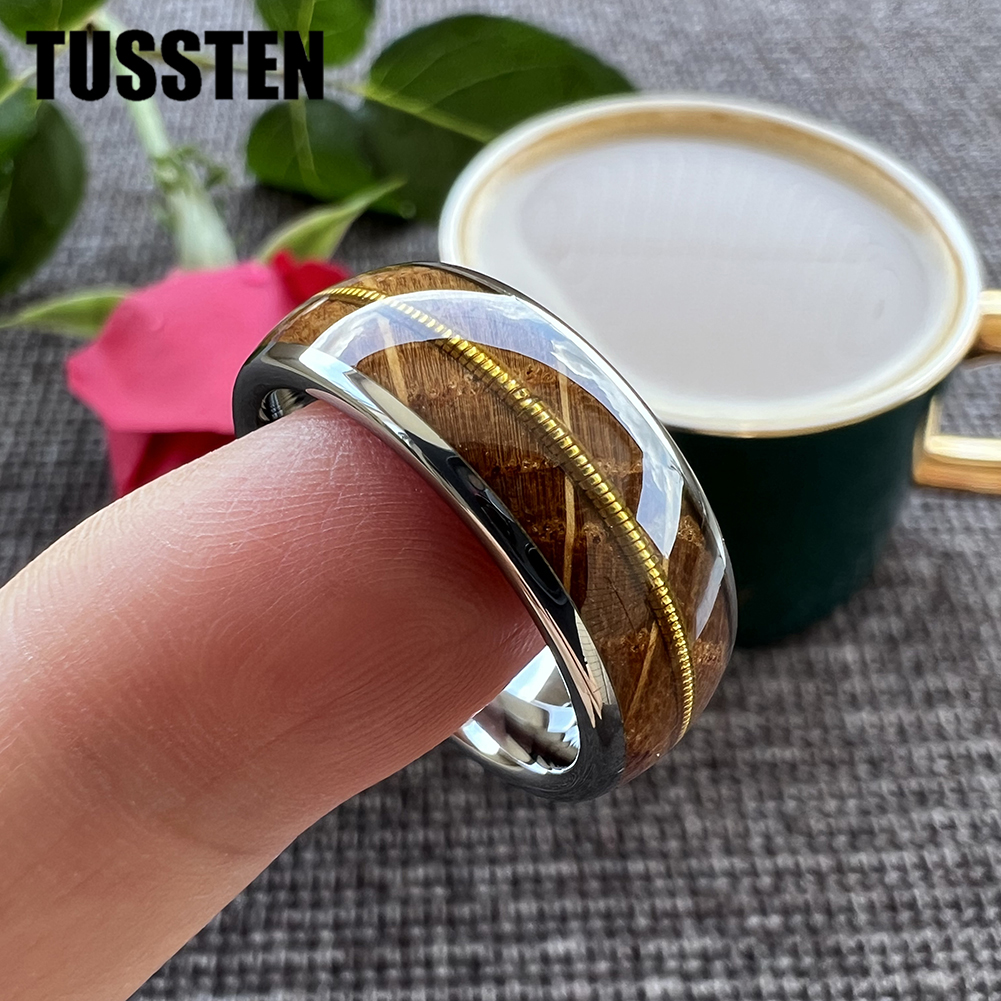 TUSSTEN 8mm Men Women Tungsten - مراجعة Musical Instrument Logo وسعره