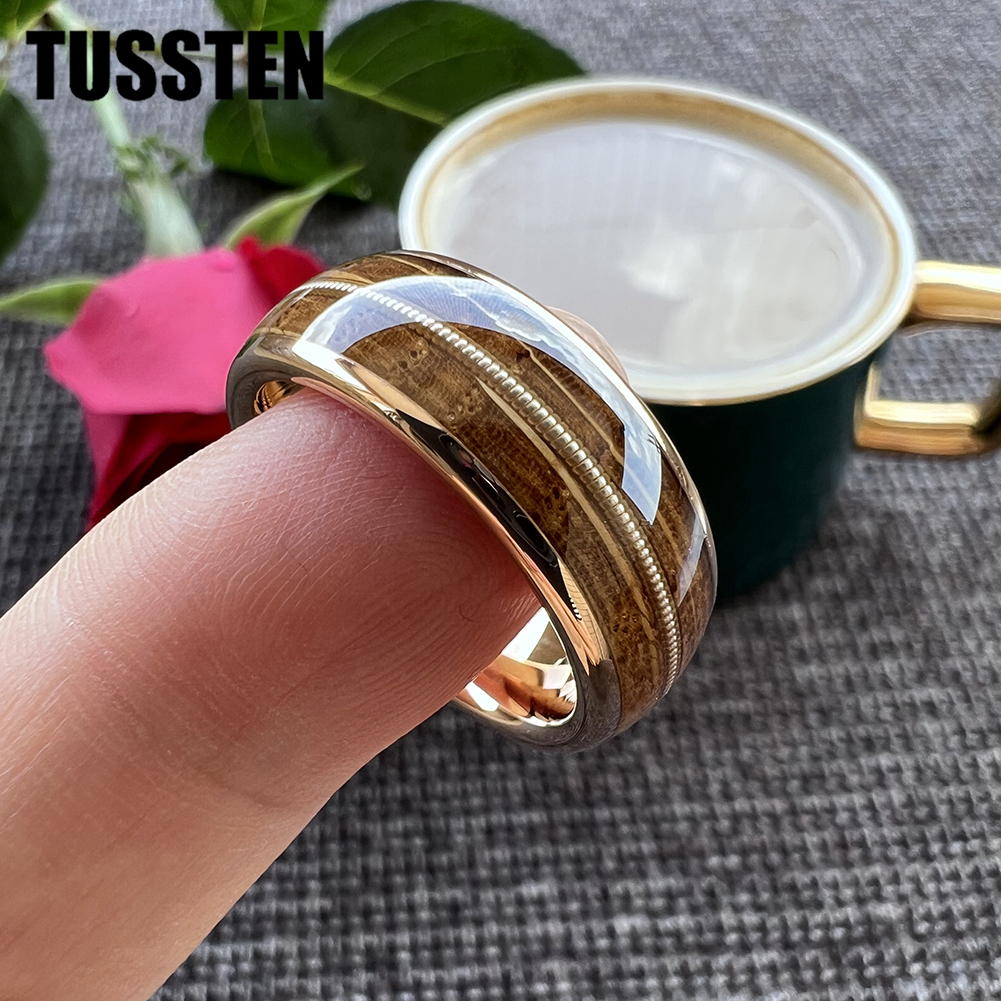 TUSSTEN 8mm Men Women Tungsten - مراجعة Musical Instrument Logo وسعره