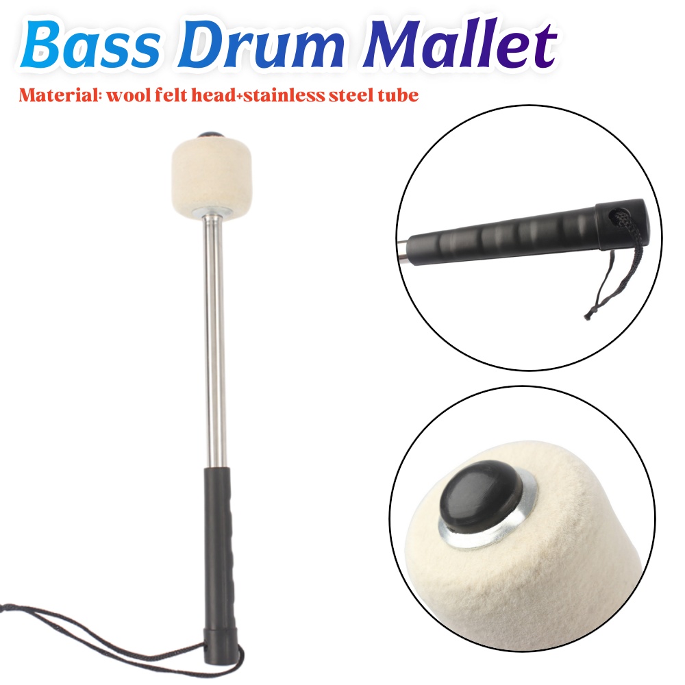 1-2PCS Bass Drum Mallet Profes - مراجعة Musical Instrument Mallet وسعره