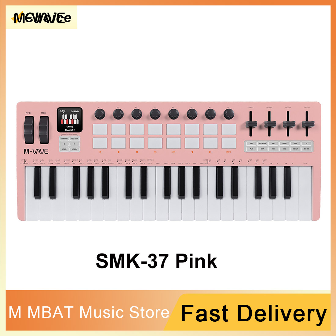 M-VAVE SMK 37 PRO 37 Key RGB M - مراجعة Musical Instrument Drum وسعره