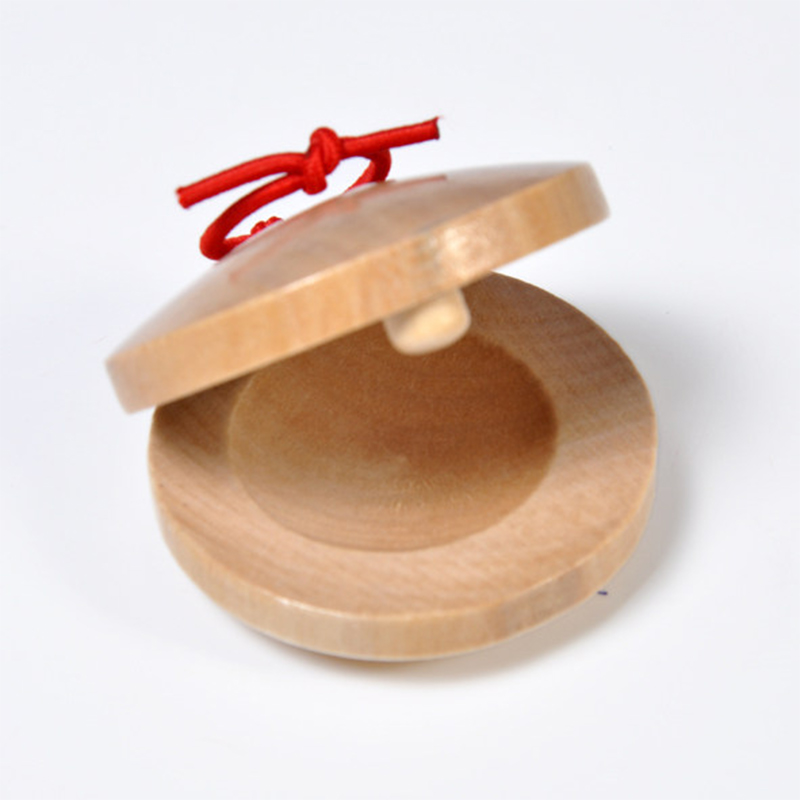 1PCS Castanets Wooden Castanet - مراجعة Musical Instrument For Toddlers وسعره