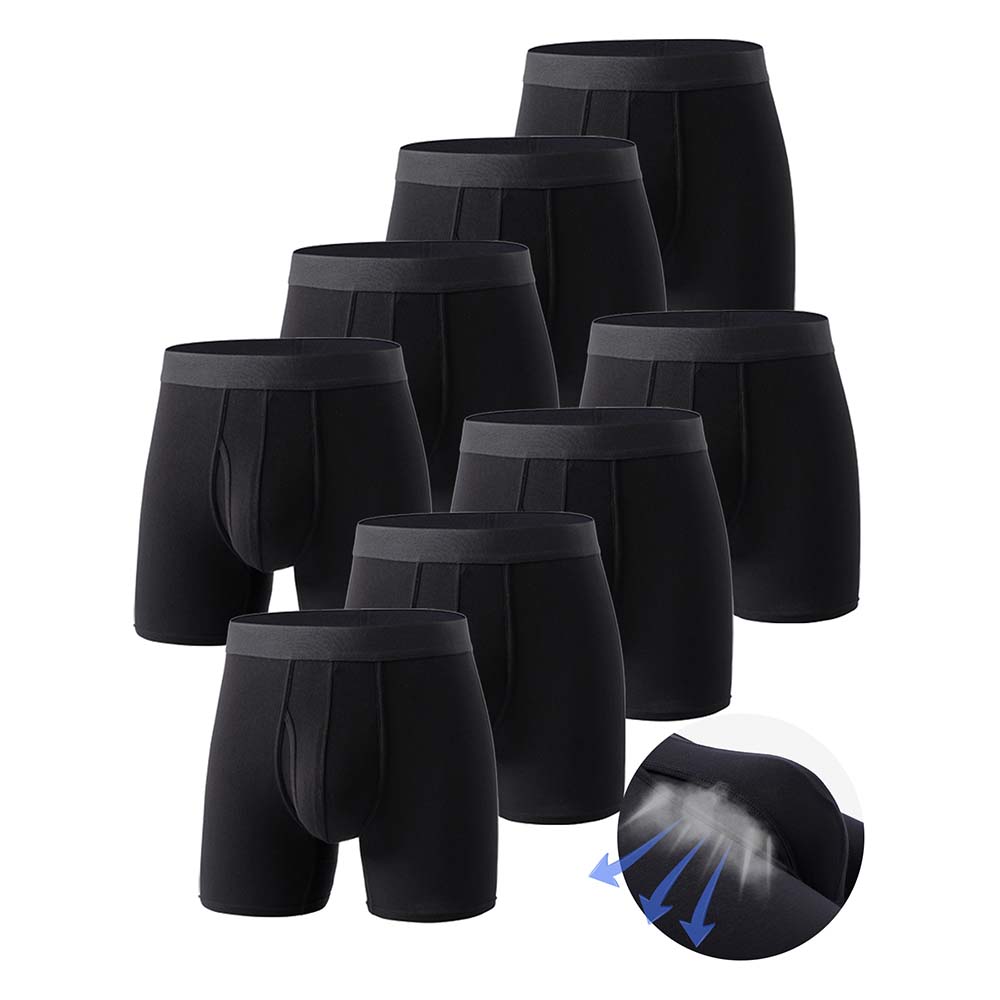 8Pcs Boxers man Black Long Box - مراجعة Didgeridoo Bamboo وسعره
