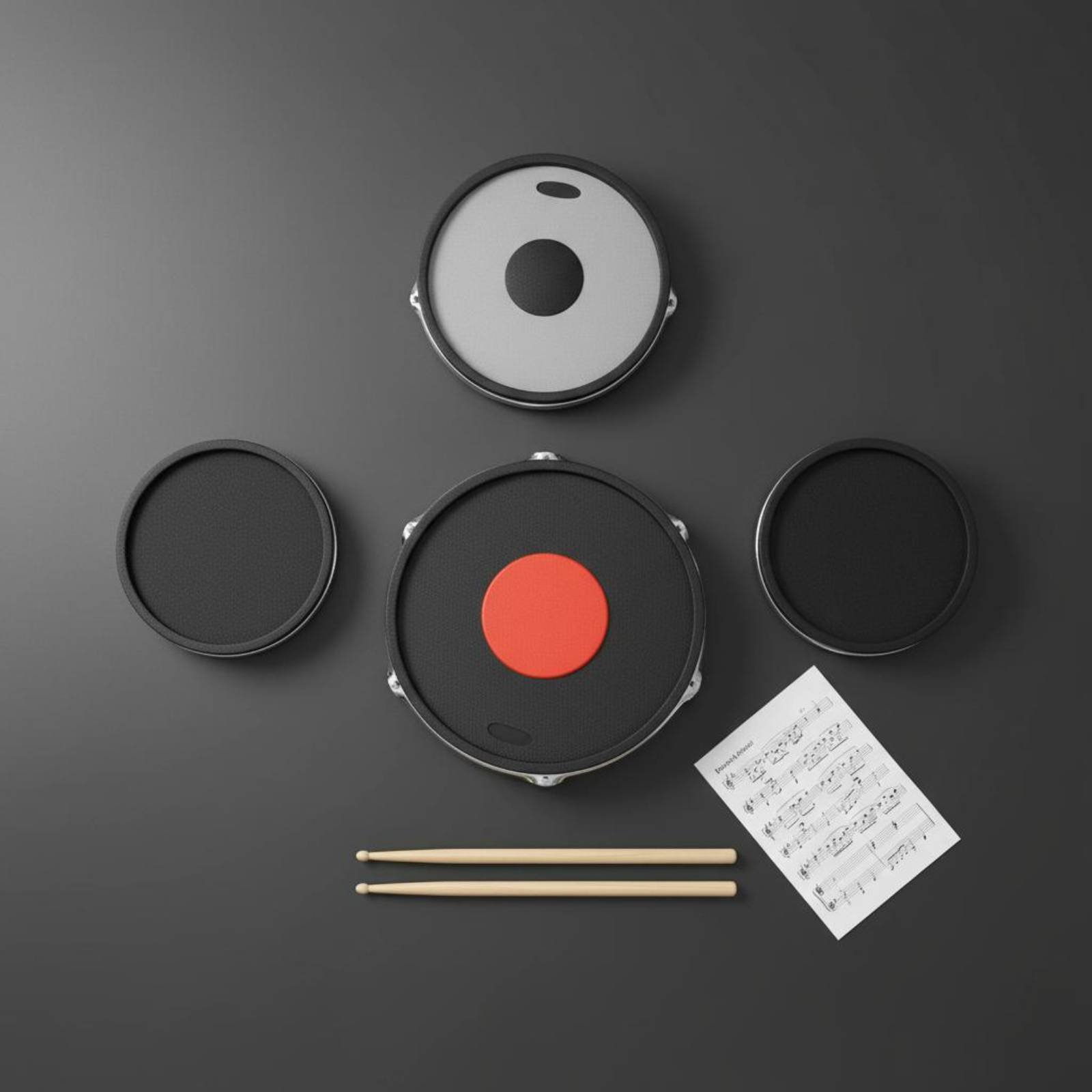 Rubber Drum and Cymbal Mutes N - مراجعة Musical Instrument Drum وسعره