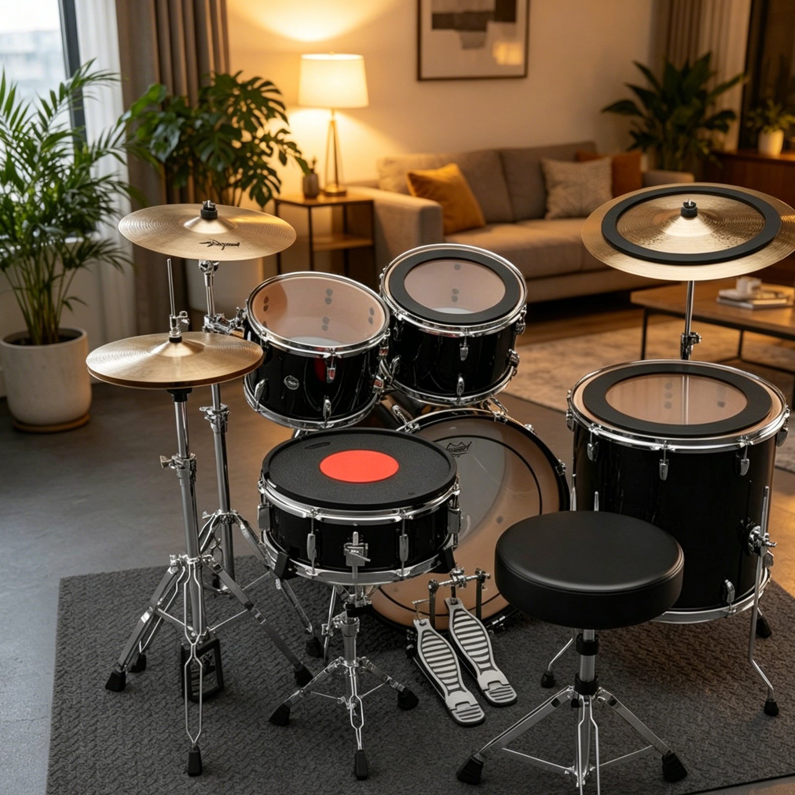 Rubber Drum and Cymbal Mutes N - مراجعة Musical Instrument Drum وسعره