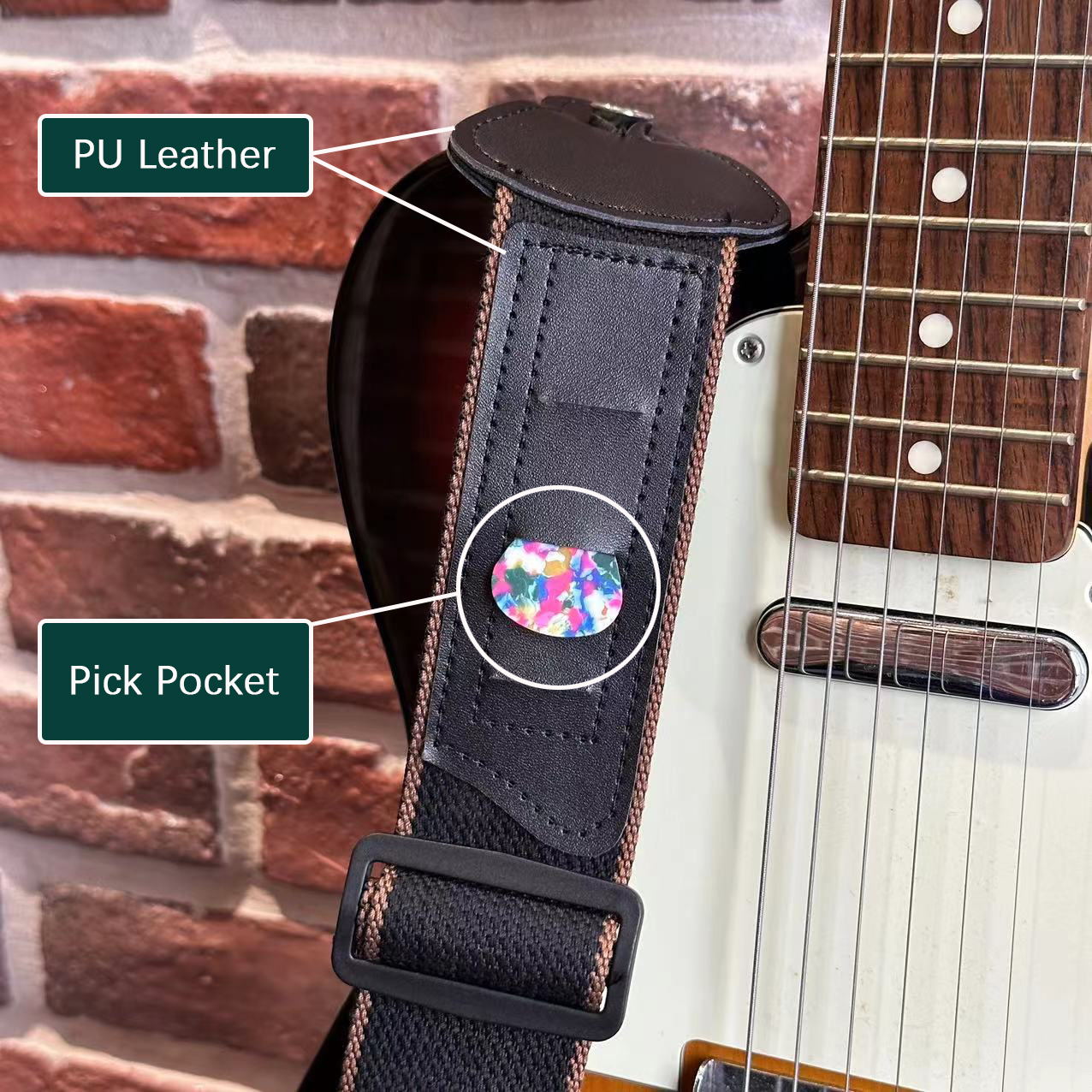 11Pcs Guitar Strap for Acousti - مراجعة Musical Instrument In English وسعره