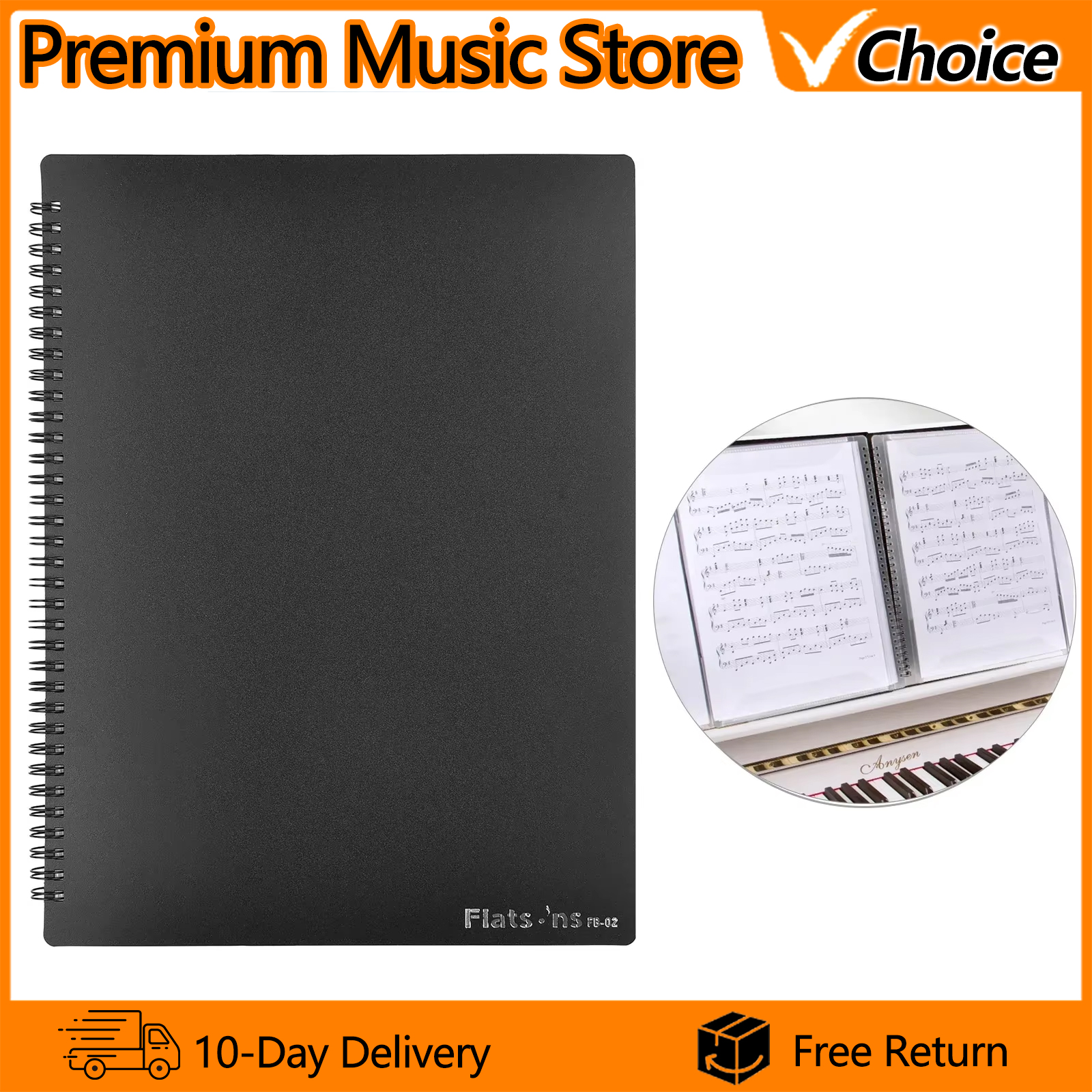 Flatsons Music Score Holder A4 - مراجعة Musical Instruments List وسعره