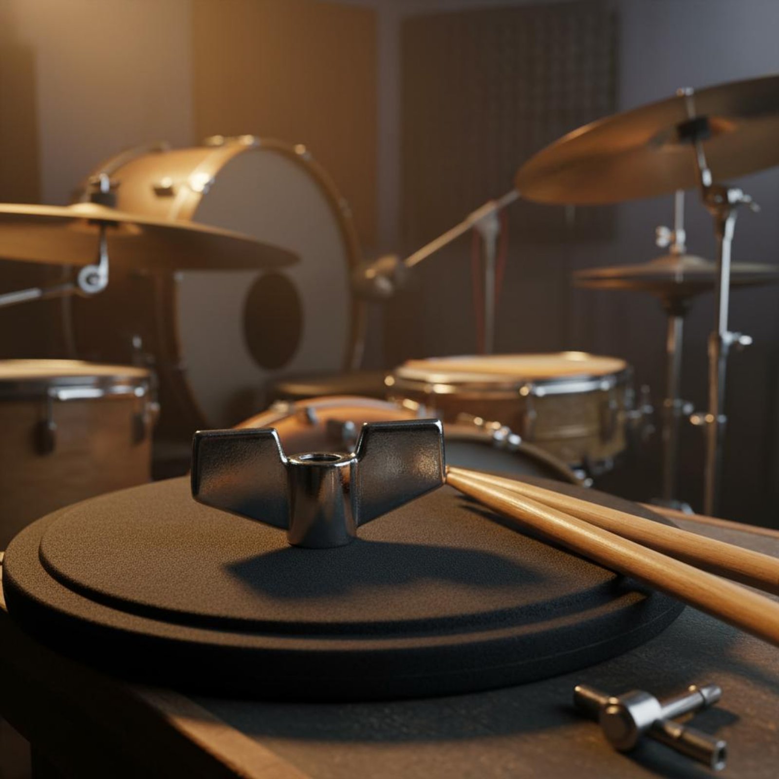 Cymbal Stand Thumb Nut Chrome  - مراجعة Musical Instrument Drum وسعره