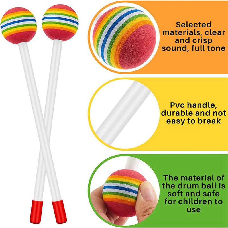 A06F-36 Pcs Lollipop Drum Mall - مراجعة Musical Instrument Mallet وسعره
