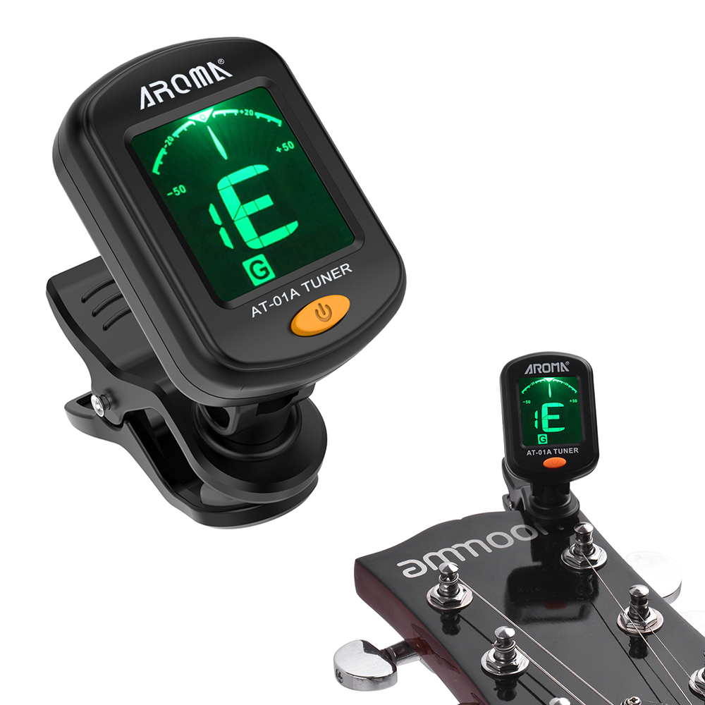 AT-01A Rotatable Clip-on Tuner - مراجعة Musical Instrument In English وسعره