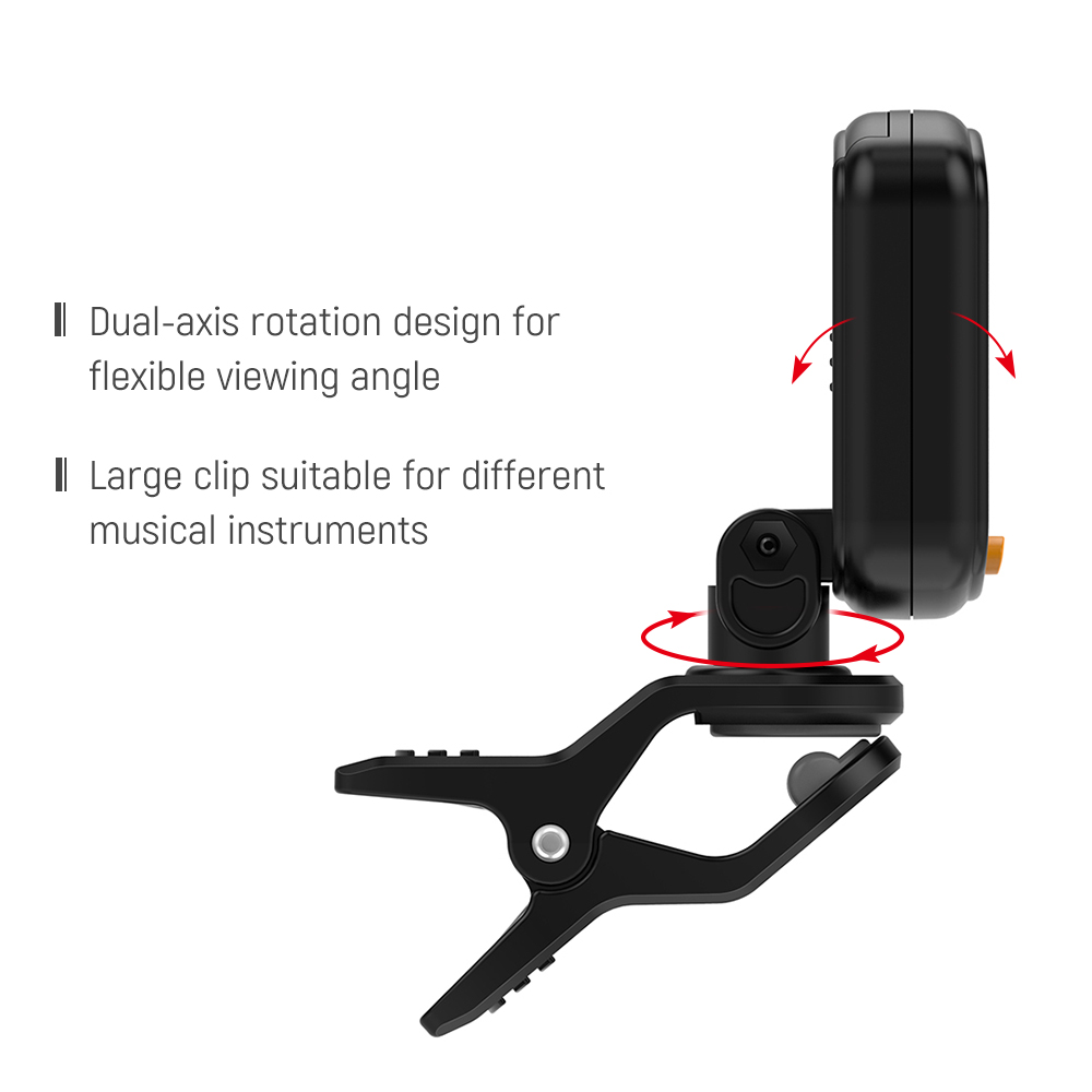 AT-01A Rotatable Clip-on Tuner - مراجعة Musical Instrument In English وسعره