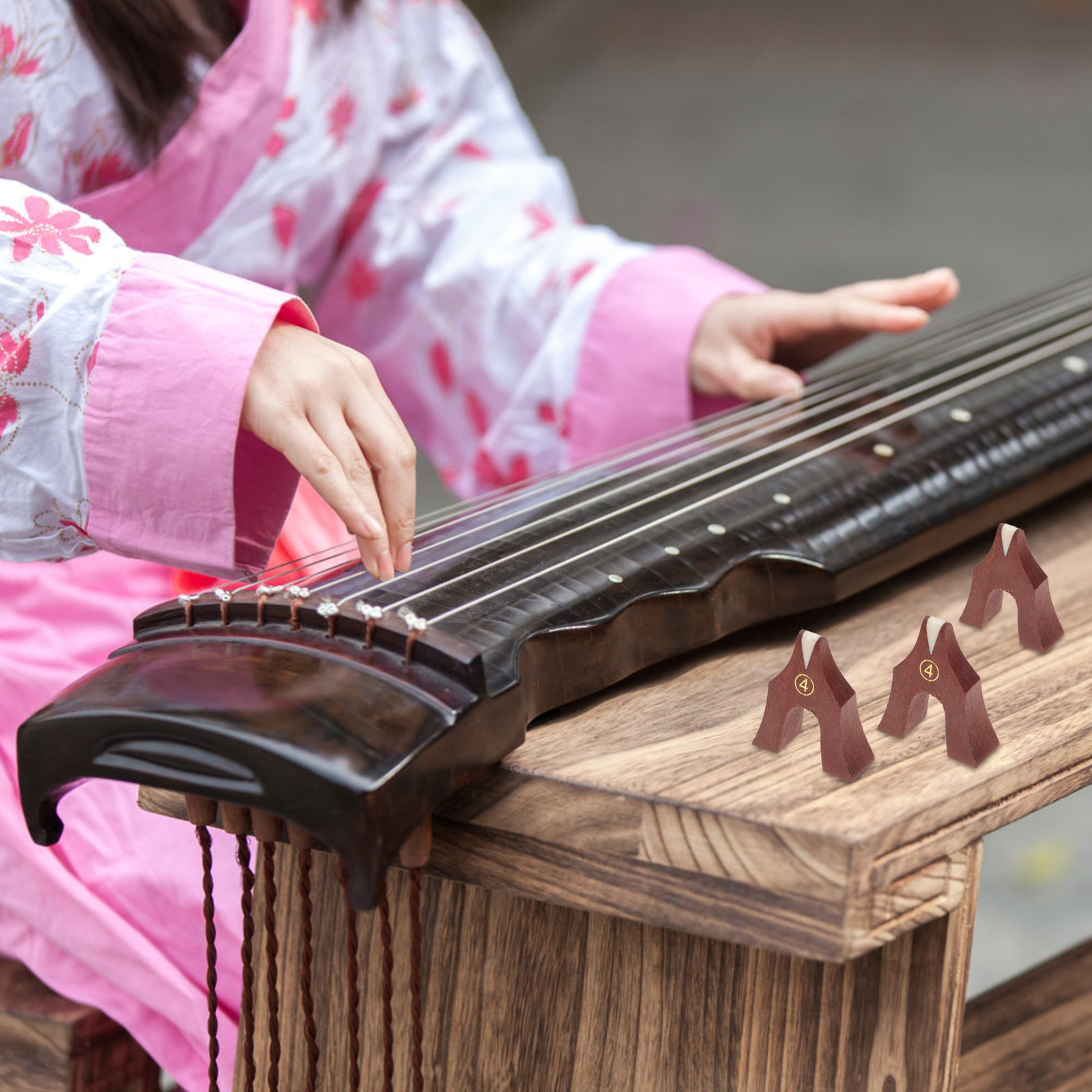 21Pcs Guzheng Bridges Wooden R - مراجعة Musical Instrument Guzheng وسعره