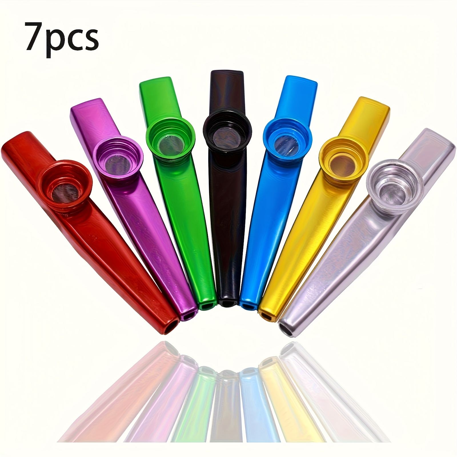 7pcs Metal Kazoos Simple Desig - مراجعة Musical Instrument In English وسعره