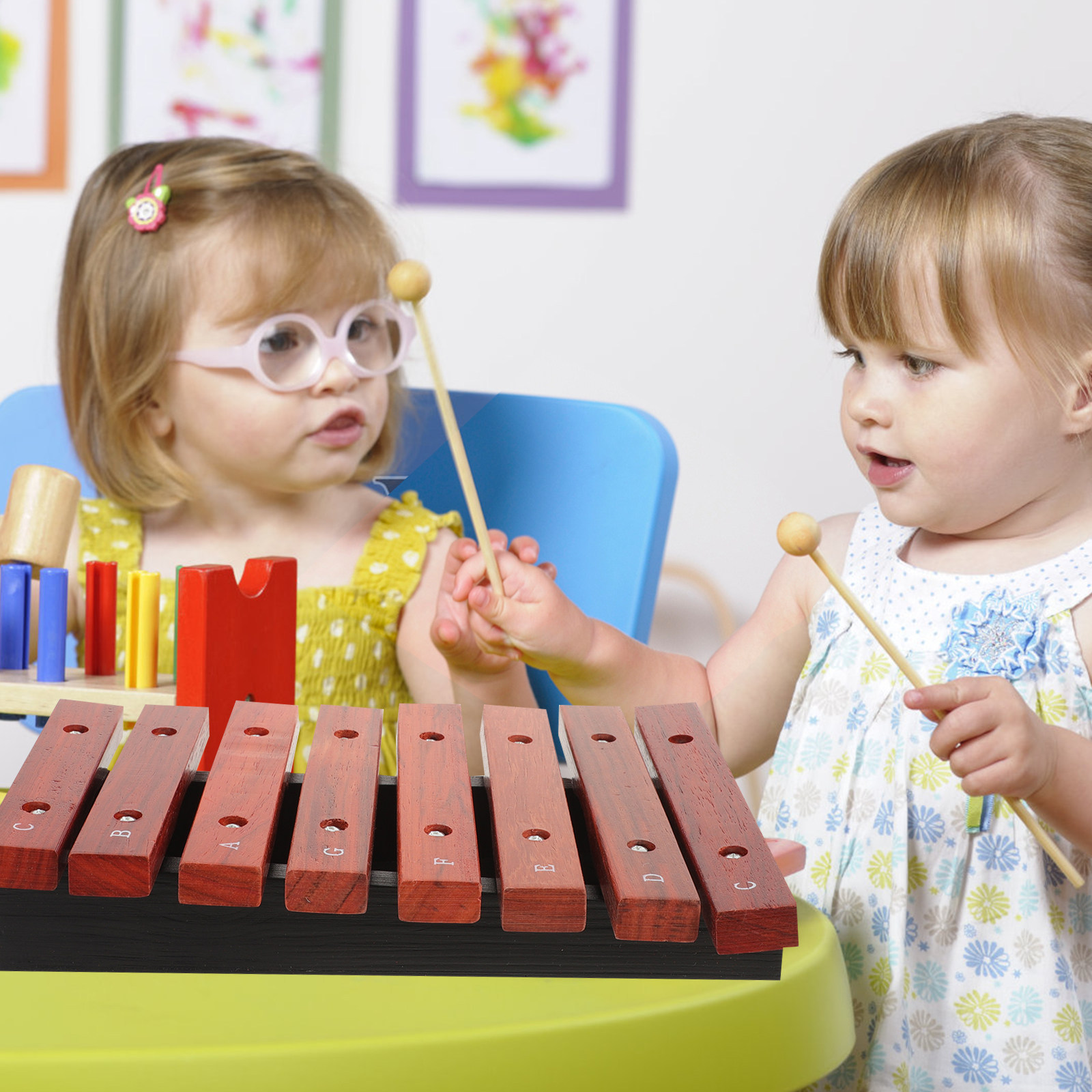 8 Note Wooden Xylophone for Be - مراجعة Musical Instrument Mallet وسعره