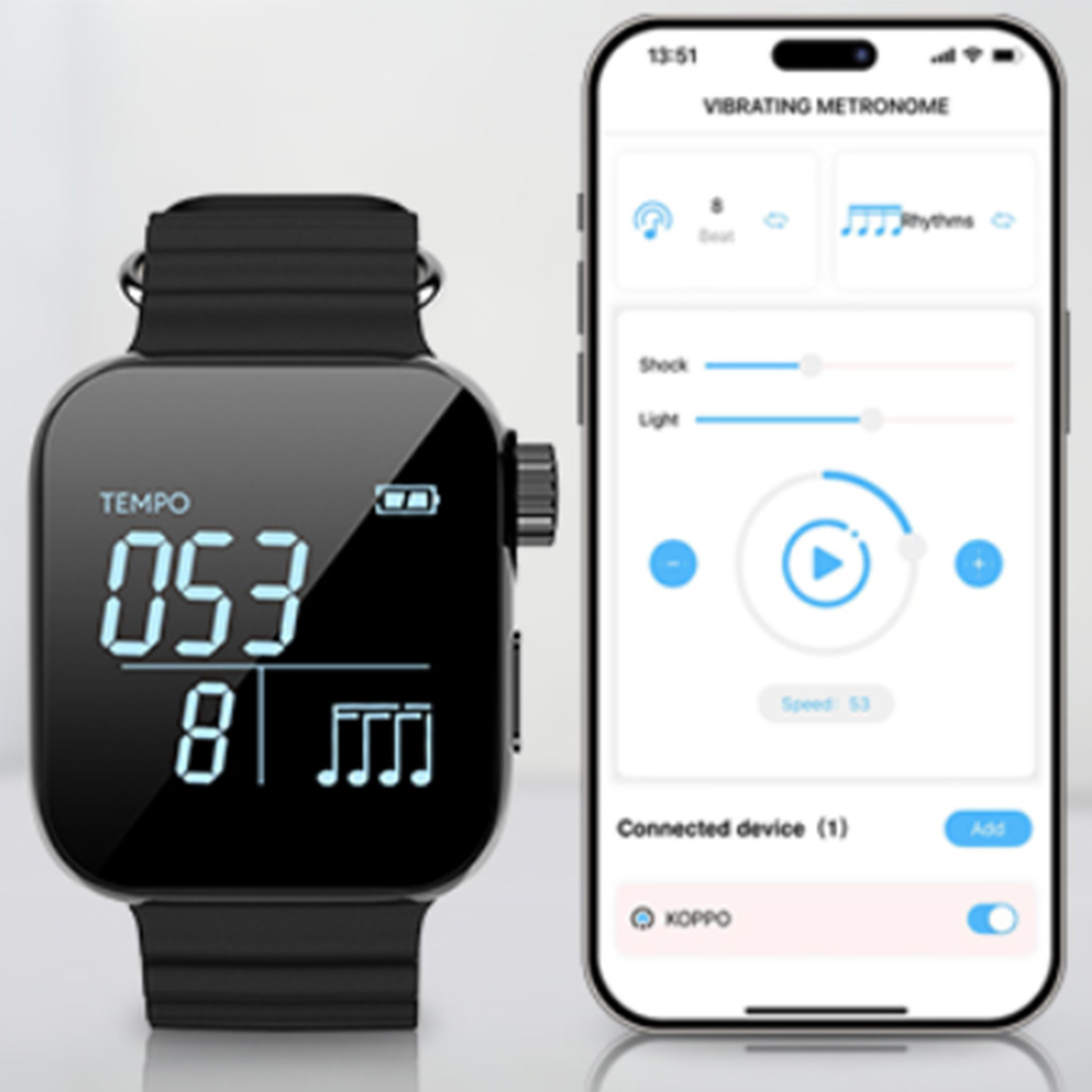 Wearable Vibrating Metronome 4 - مراجعة Musical Instrument Drum وسعره