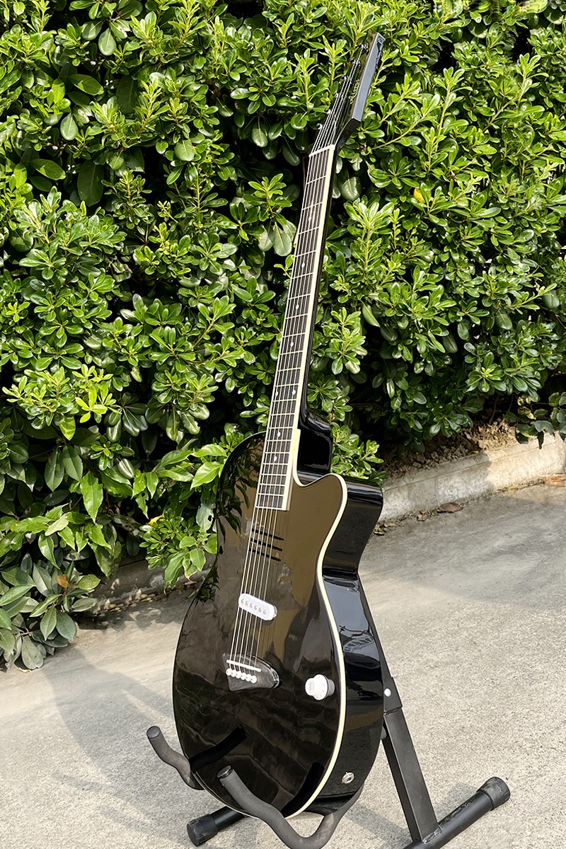 Acoustic Electric Guitar With  - مراجعة Musical Instrument Logo وسعره