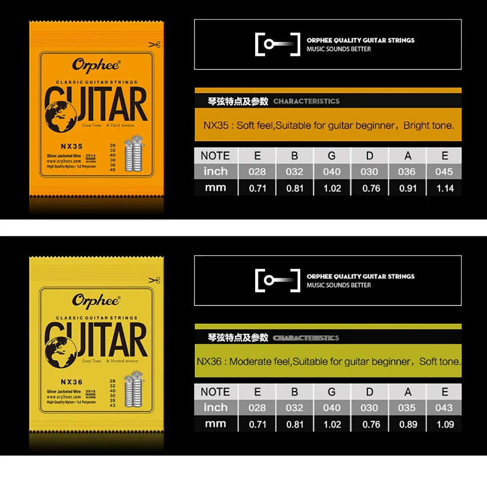 Orphee NX Series Classical Gui - مراجعة Classical Guitar Nylon وسعره