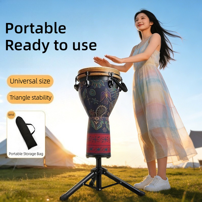 8-14 Inches African Drum Stand - مراجعة Musical Instrument Drum وسعره