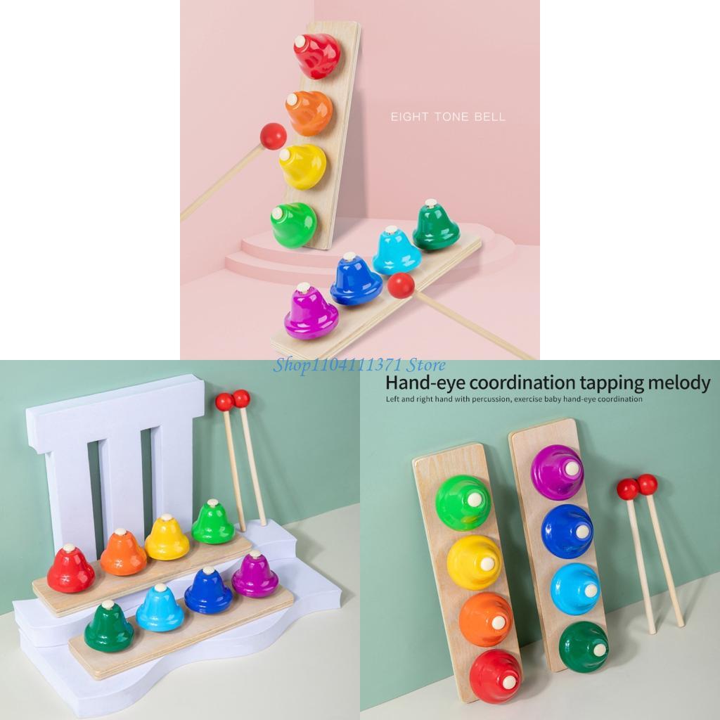 8 Note Handbells Desk Bells Co - مراجعة Musical Instrument For Toddlers وسعره