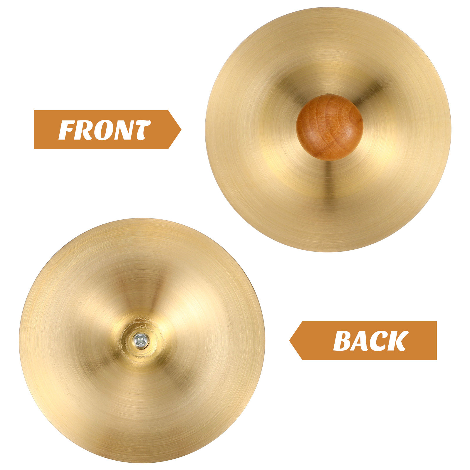 2Pcs Copper Finger Cymbals Sma - مراجعة Musical Instrument Percussion وسعره