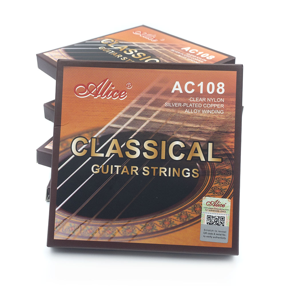 5 Sets Alice AC108-N Classical - مراجعة Classical Guitar Nylon وسعره