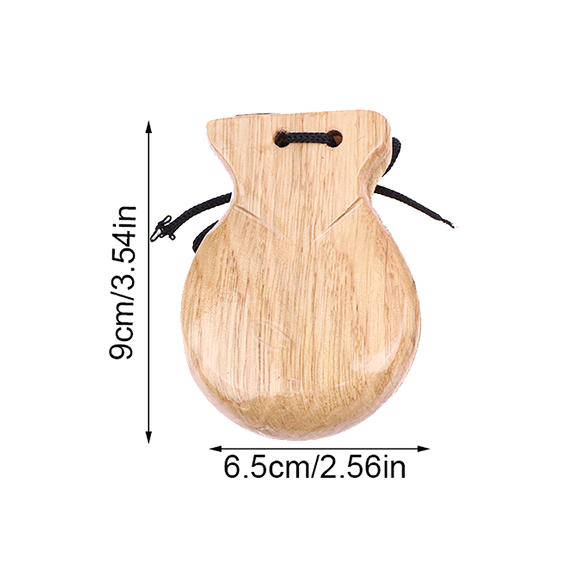 2Pcs Wooden Spanish Castanets  - مراجعة Musical Instrument For Toddlers وسعره