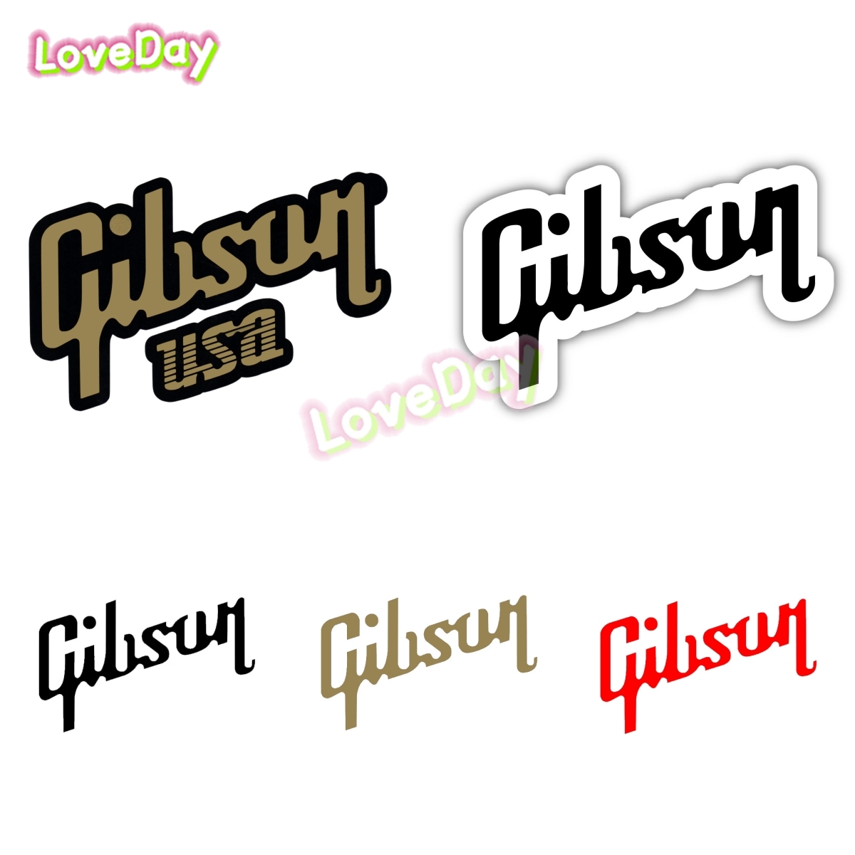 Gibson Logo Sticker Decal Viny - مراجعة Musical Instrument Logo وسعره
