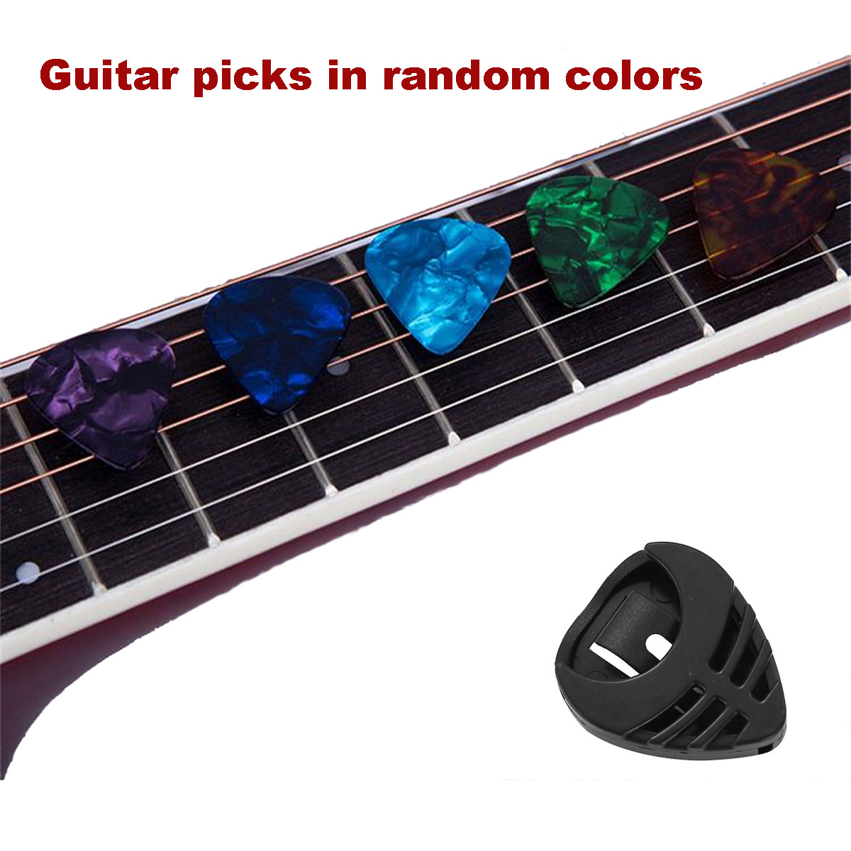 10pcs  Guitar Picks & 1pc Pick - مراجعة Musical Instrument In English وسعره