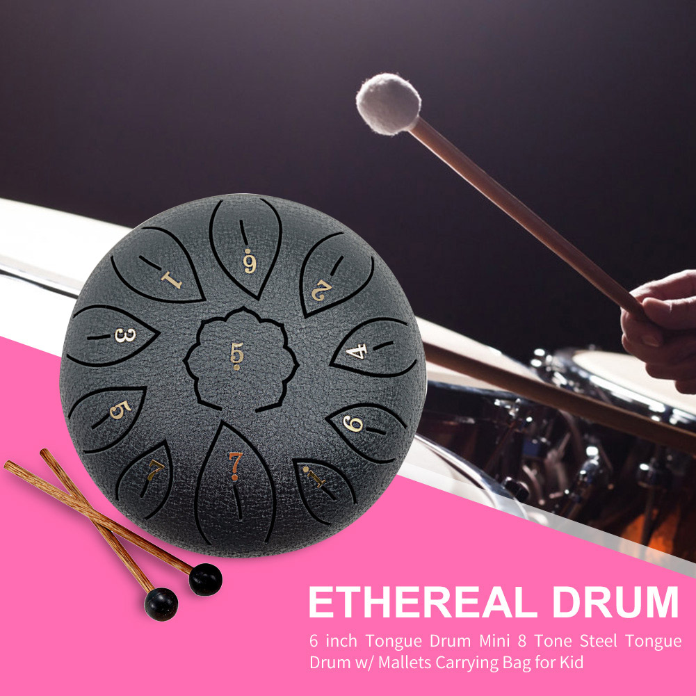 Glucophone Steel Tongue Drum 6 - مراجعة Musical Instrument Drum وسعره