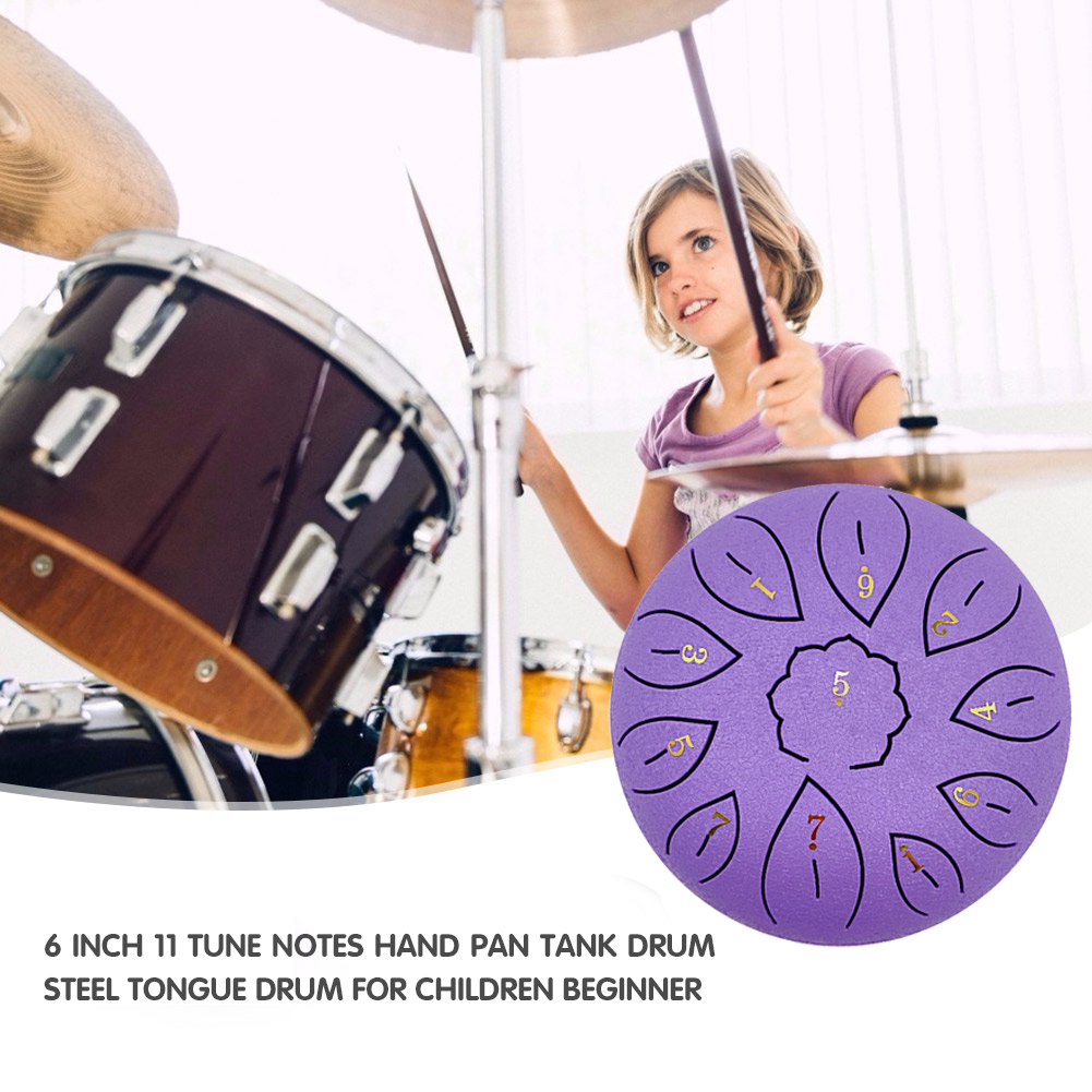 Glucophone Steel Tongue Drum 6 - مراجعة Musical Instrument Drum وسعره