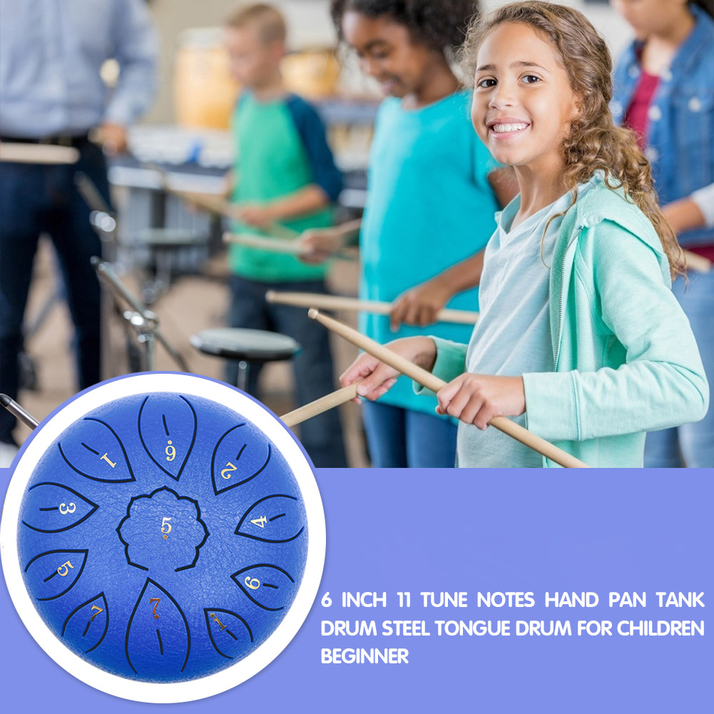 Glucophone Steel Tongue Drum 6 - مراجعة Musical Instrument Drum وسعره