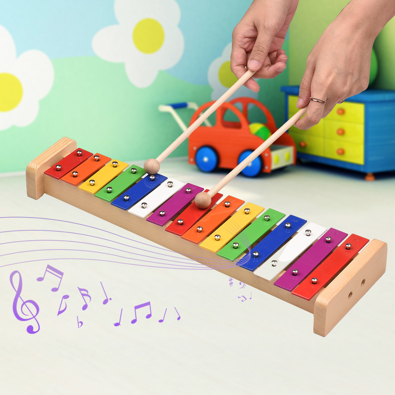 15 Note Glockenspiel Xylophone - مراجعة Musical Instrument Mallet وسعره