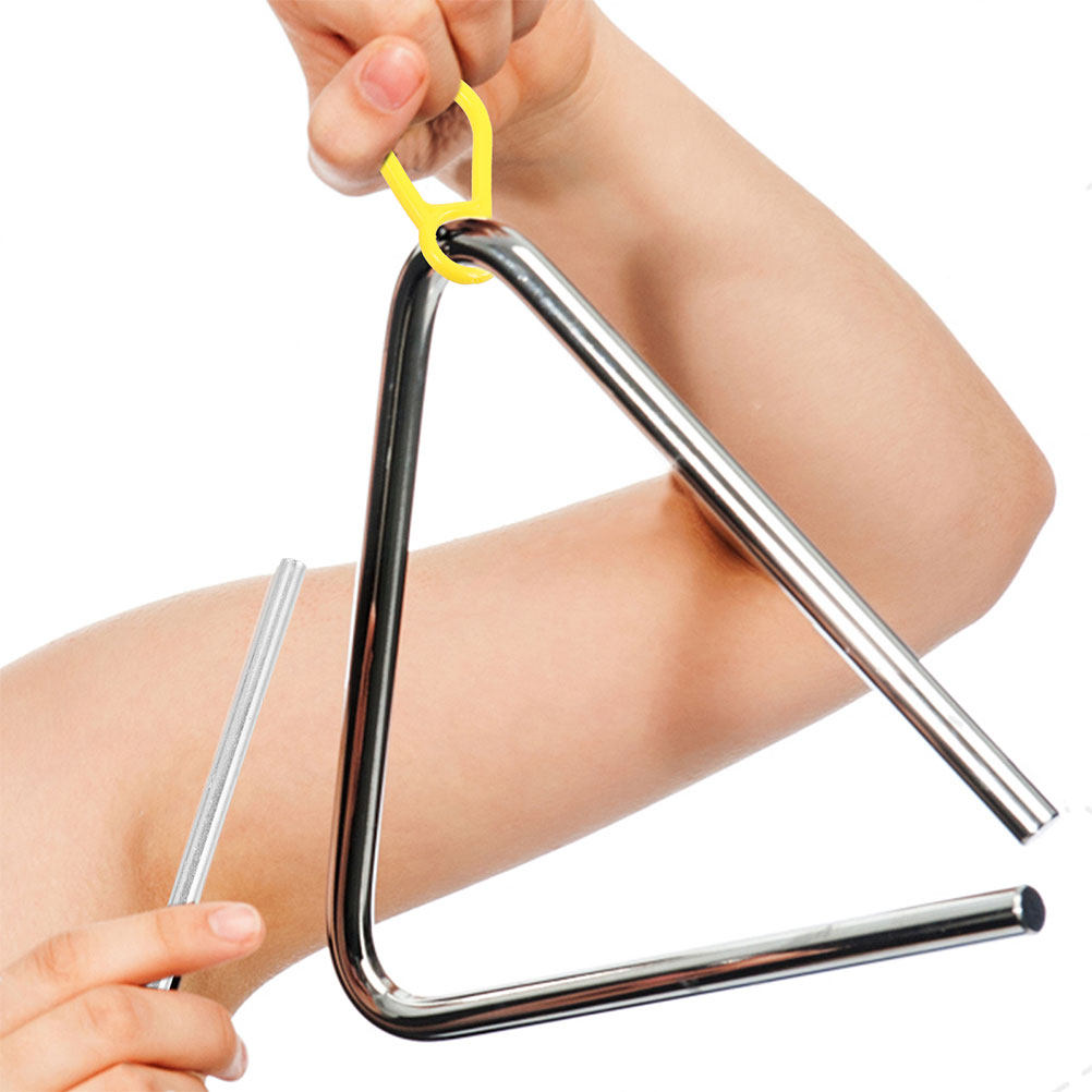 2Pcs Triangle Iron Percussion  - مراجعة Musical Instrument Mallet وسعره