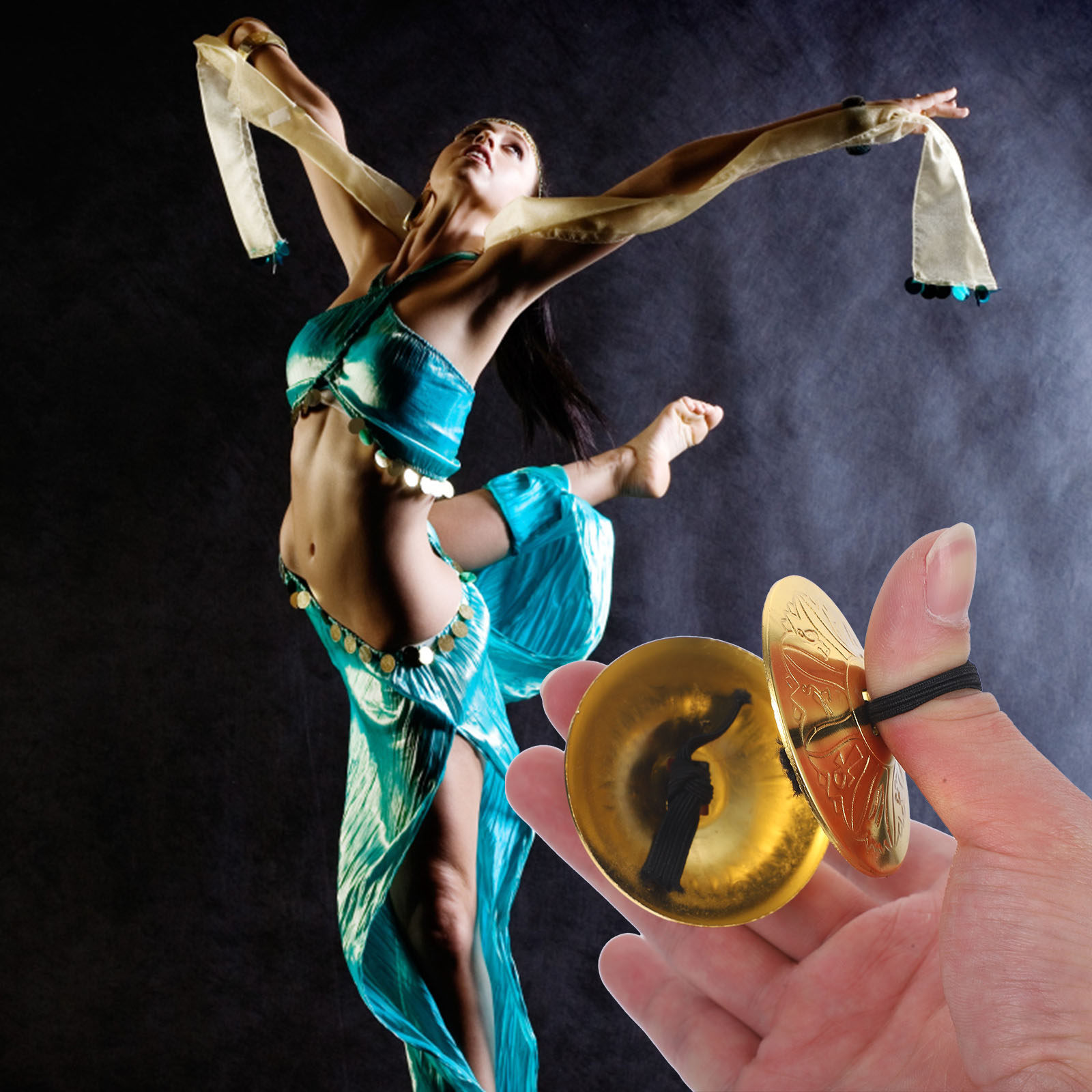 2Pairs Copper Finger Cymbals S - مراجعة Musical Instrument Percussion وسعره