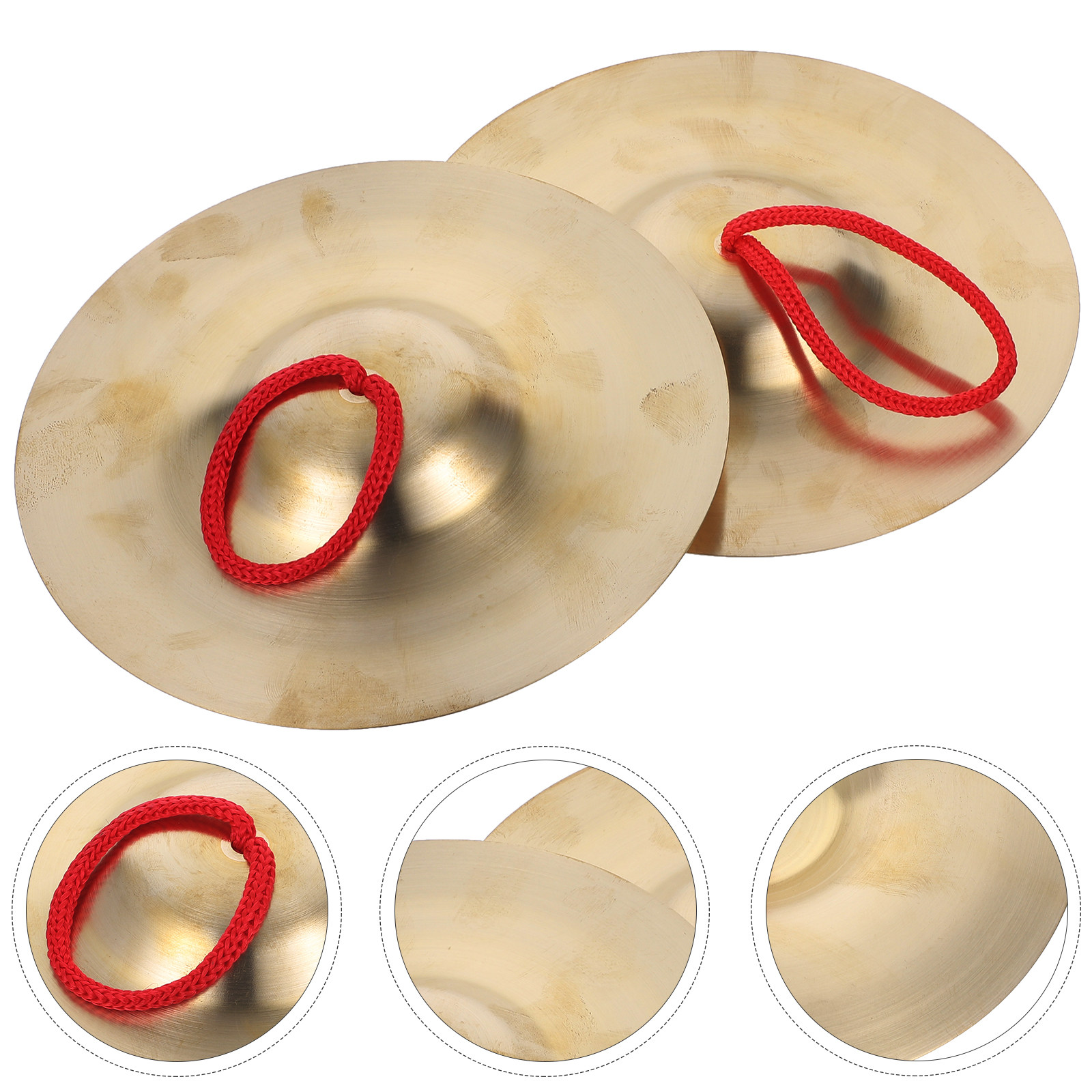 1Pair Small Hand Cymbals for M - مراجعة Musical Instrument Percussion وسعره