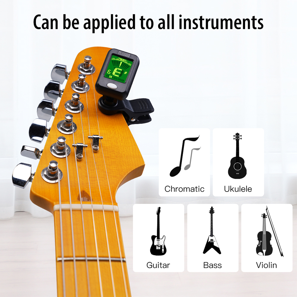 JOYO JT-09 Guitar Tuner Clip-o - مراجعة Musical Instrument In English وسعره