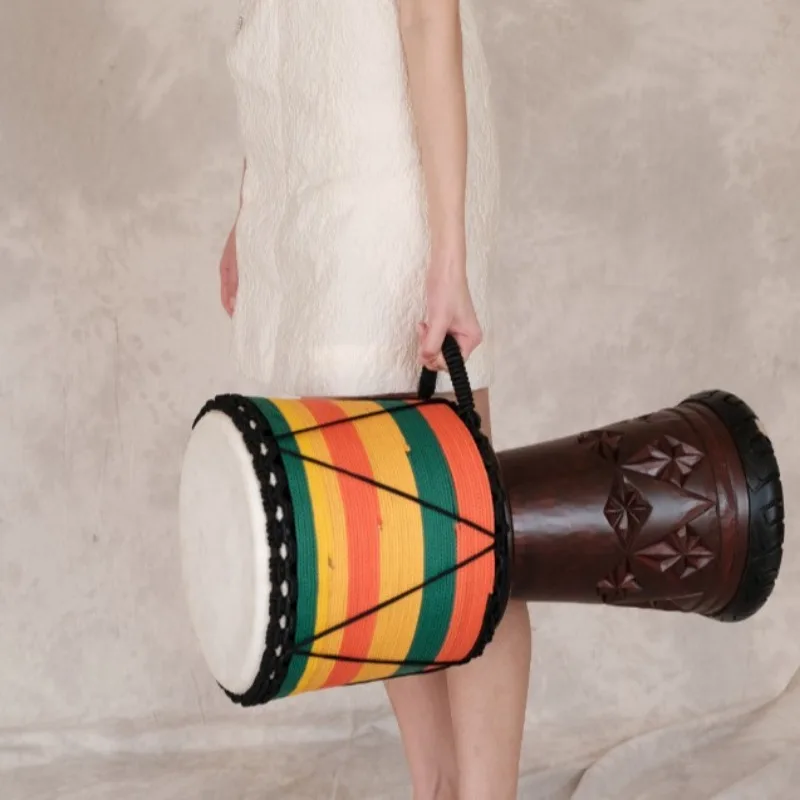 12 Inch Djembe Mahogany Africa - مراجعة Musical Instrument Indian وسعره