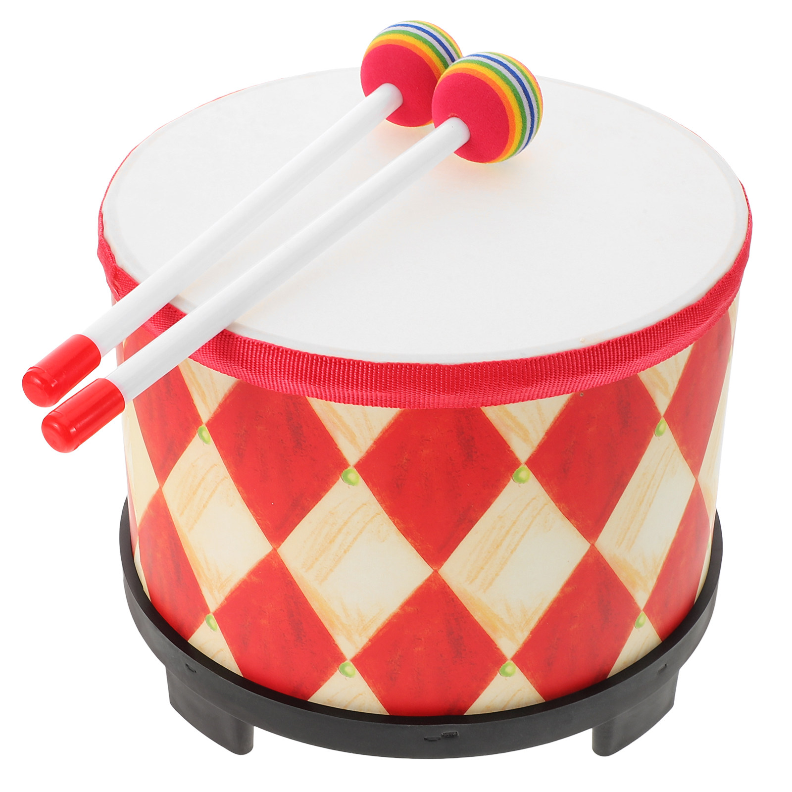Kids Hand Drum Wooden Red Tom  - مراجعة Musical Instrument For Toddlers وسعره