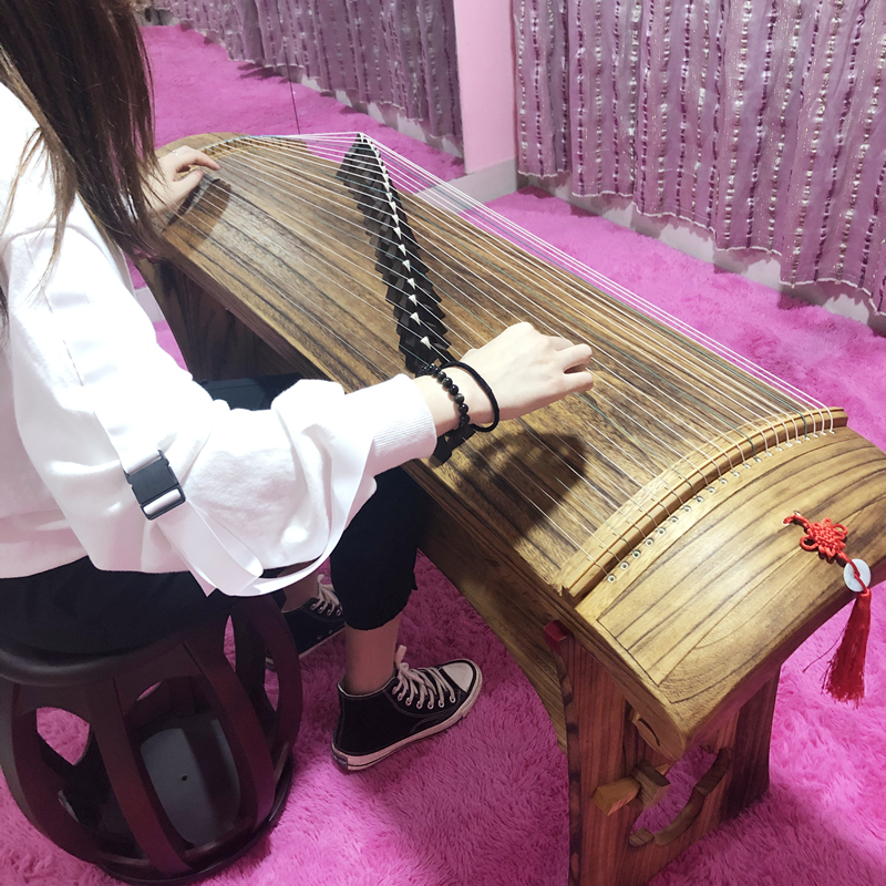 Mini Guzheng Portable Half-Zhe - مراجعة Musical Instrument Guzheng وسعره