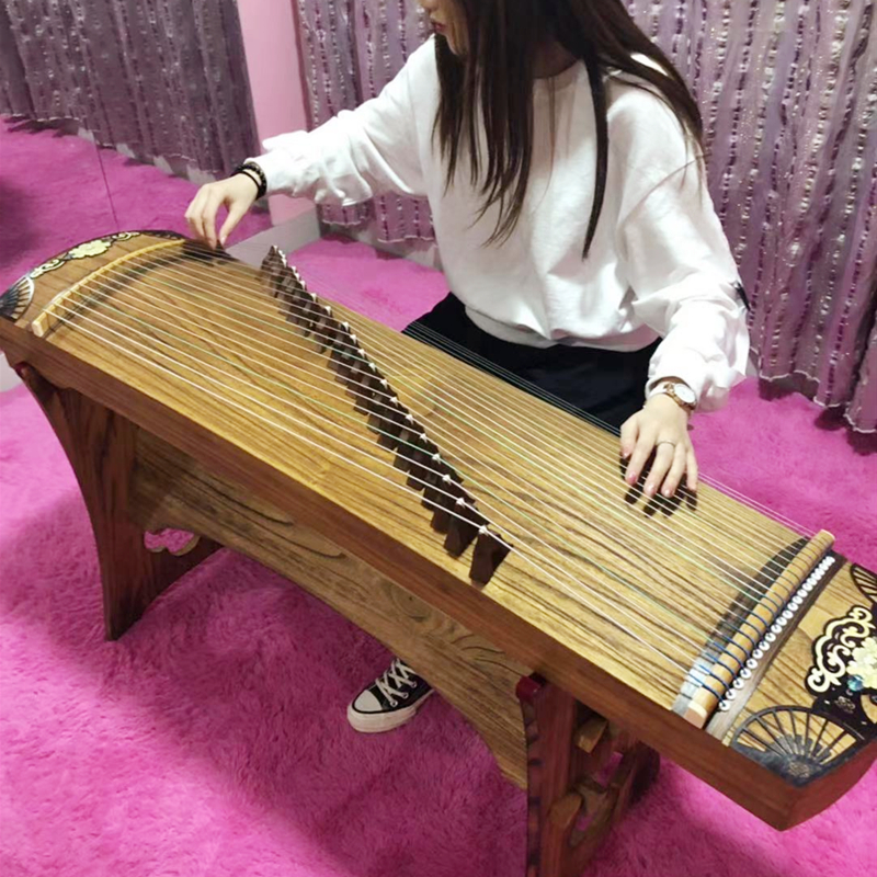 Mini Guzheng Portable Half-Zhe - مراجعة Musical Instrument Guzheng وسعره