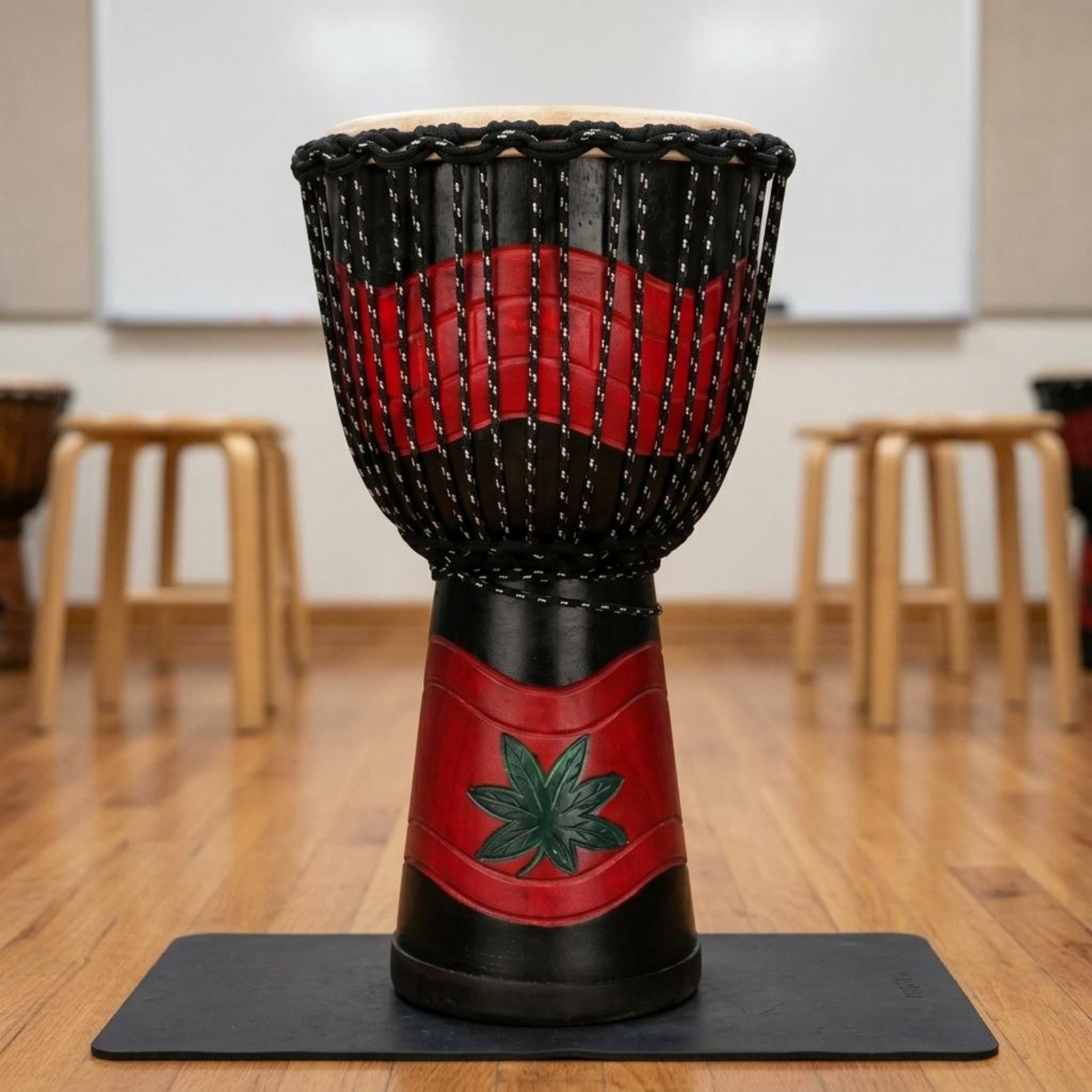 Djembe Drum Natural Drumhead R - مراجعة Musical Instrument Percussion وسعره